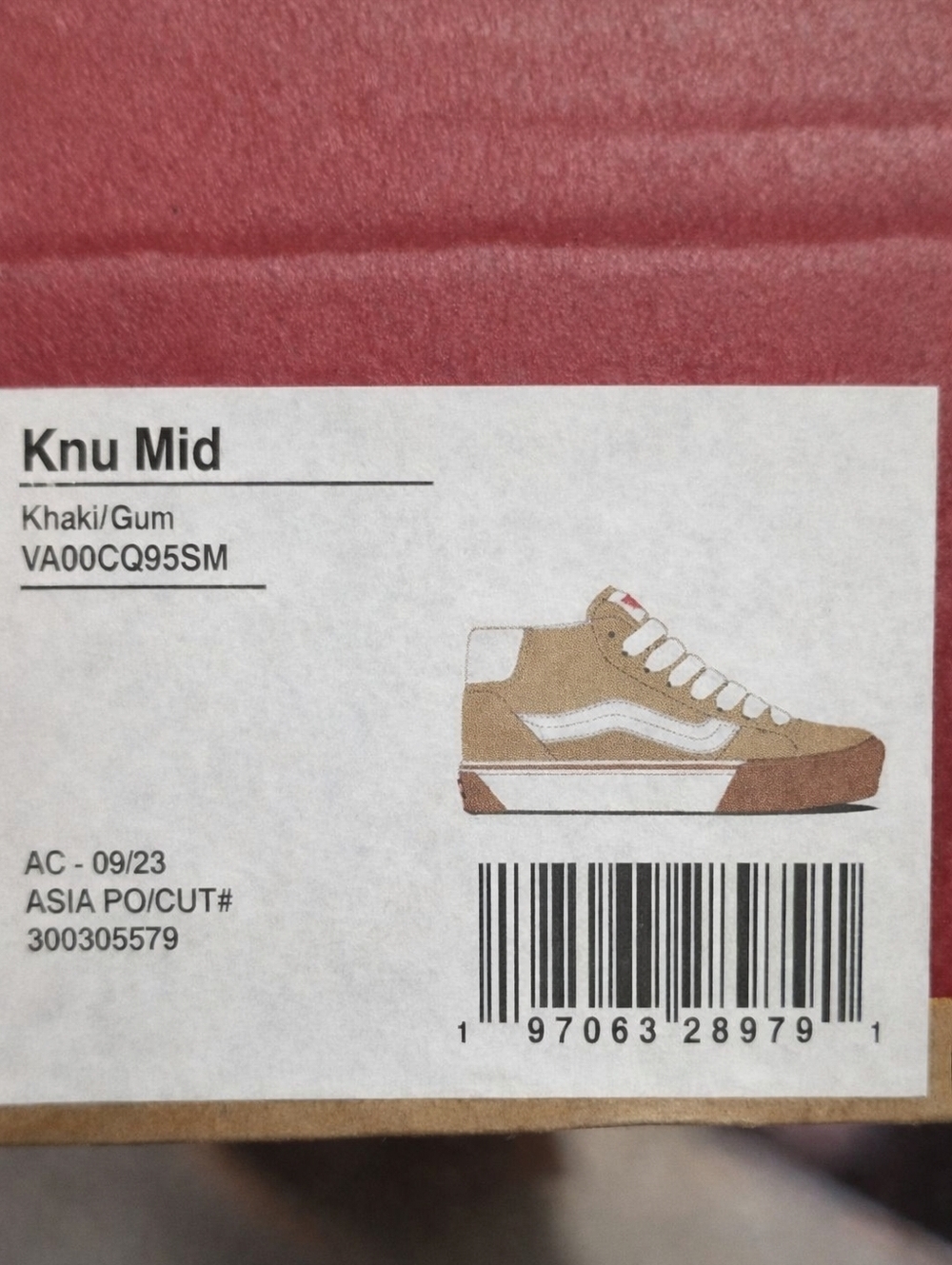 Vans Knu Mid Khaki/Gum – Men’s 13 – New w/ Box - Picture 2 of 6